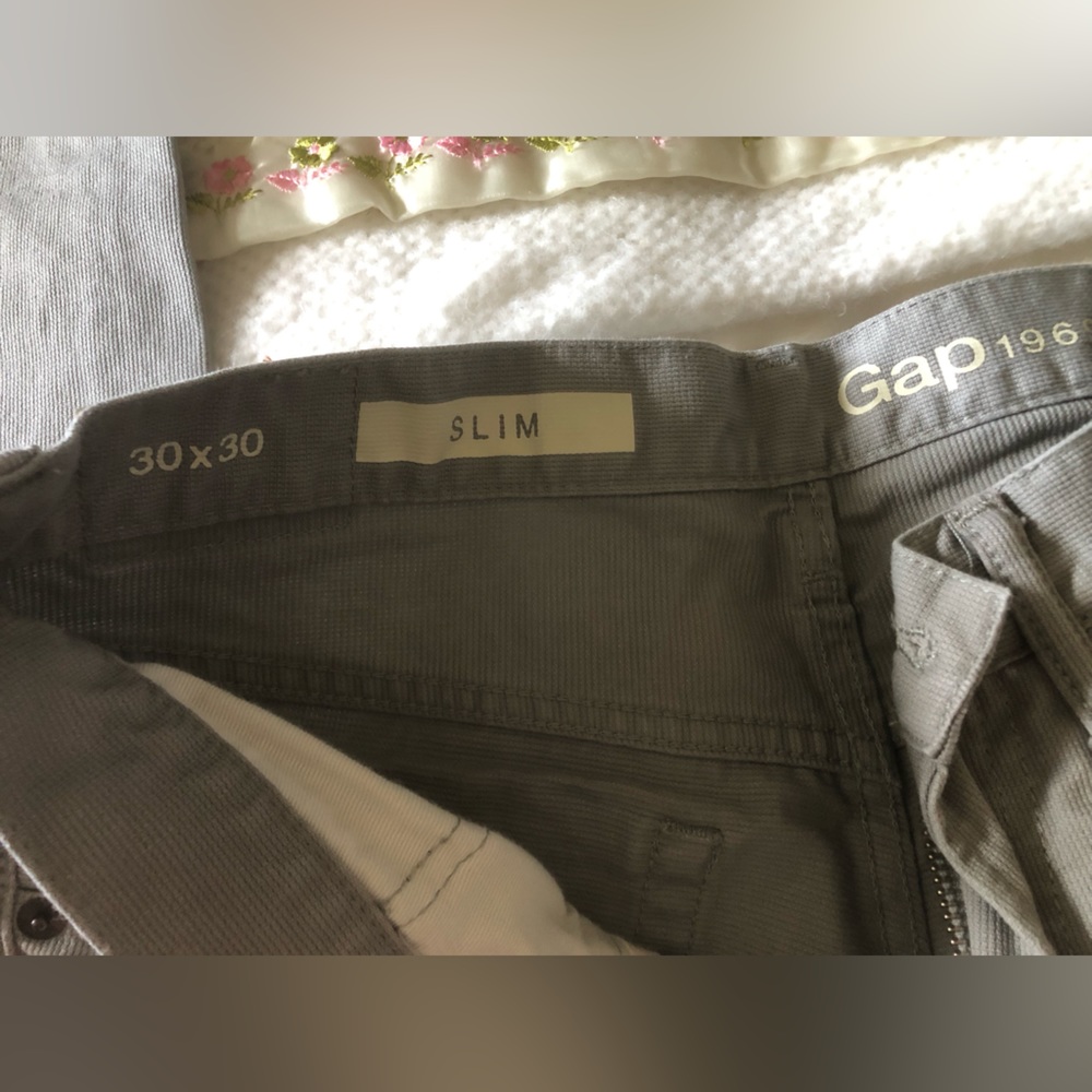 Gap slim pants gray